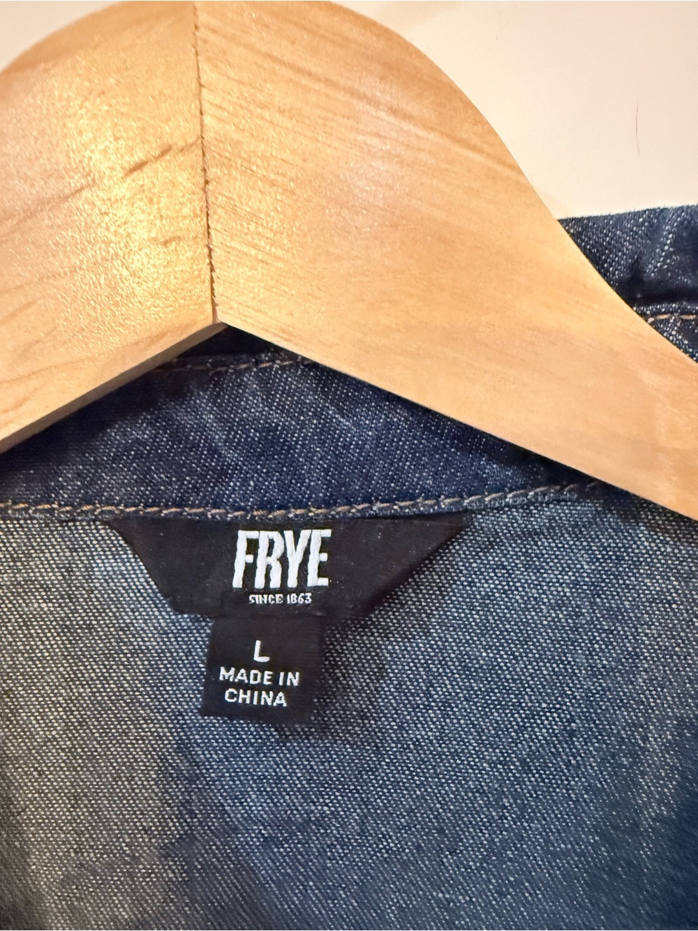 Frye Denim Dress Size Large - Picture 3 of 4